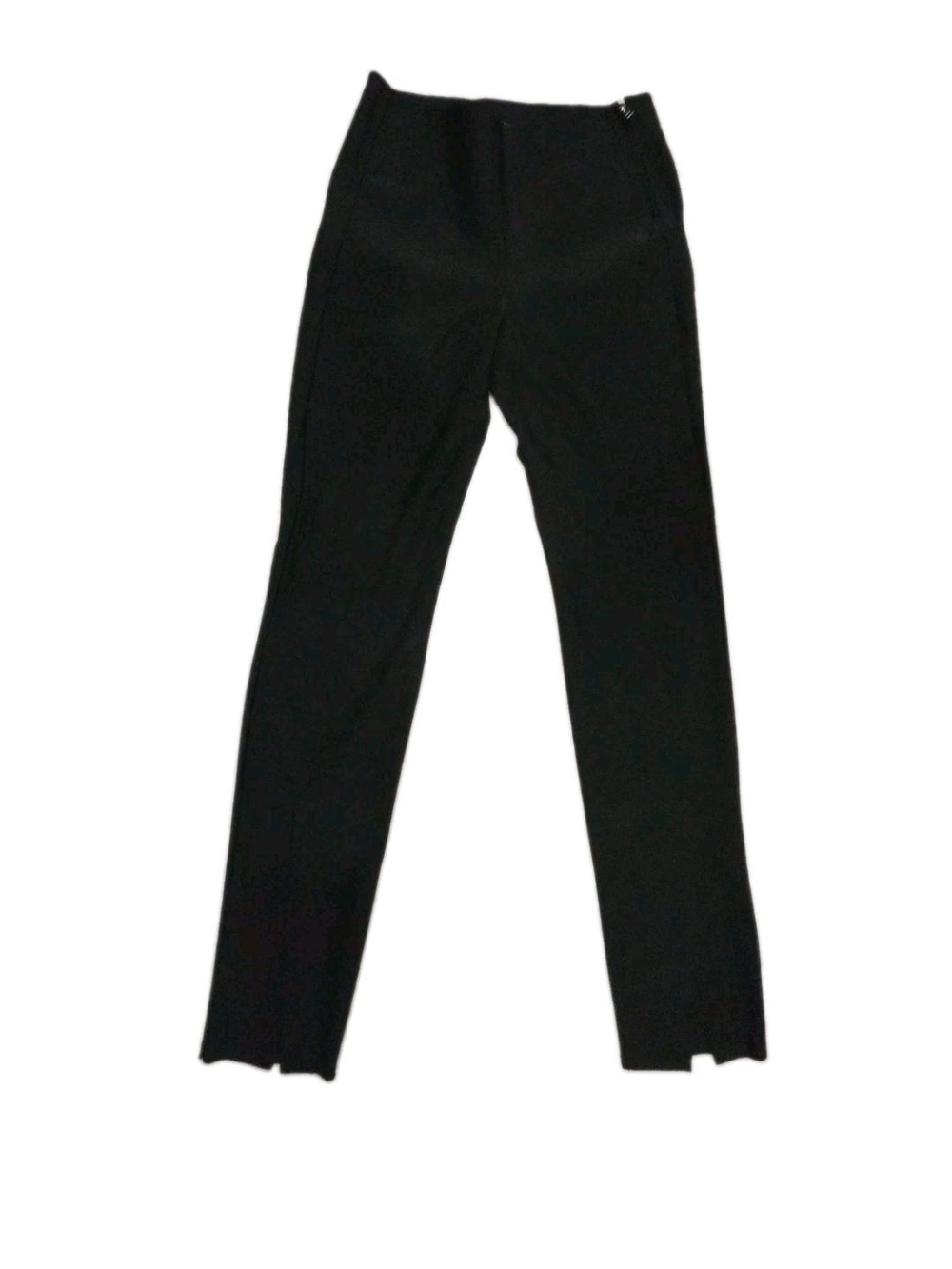 Athleta Interstellar Tight Black High Rise Side Zip Split Hem Pants Womens 4